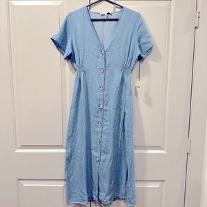 NEW NWT | LOVE EIGHTY THREE | Denim Button Down Dress